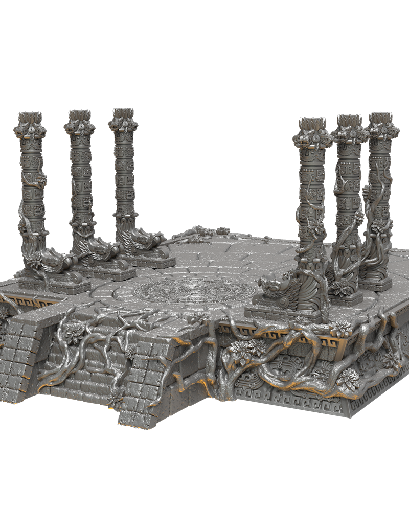 Iluikatl Platform - by Lost Kingdom - Lizard Men Terrain - TTRPG Terrain - Wargaming Terrain - Dungeons and Dragons