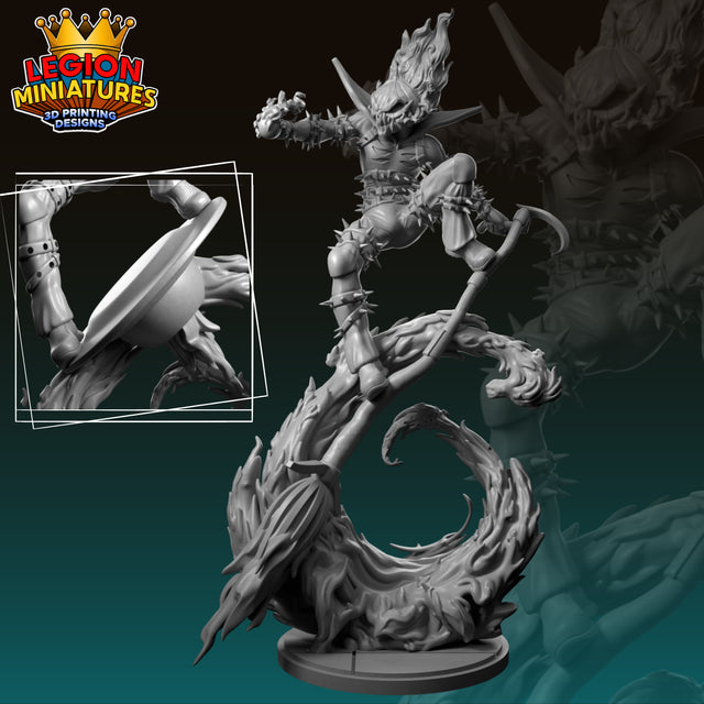 Jack O'Lantern - Tabletop RPG Miniature - Roleplaying 3D Printed Fantasy Mini