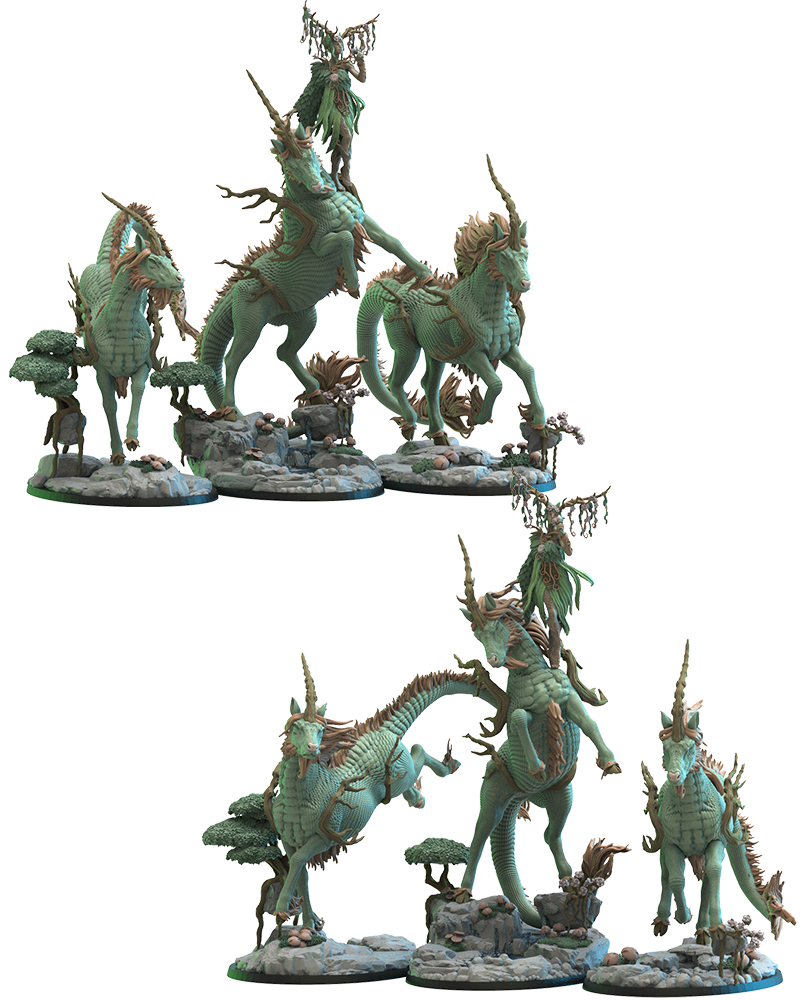 Kazumi, Kirin Queen - Wood Elves - TTRPG - Wargaming - Dungeons and Dragons