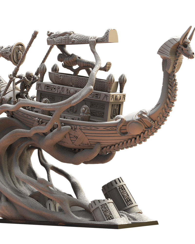 Kufu Ship - Tomb Kings - Undead - TTRPG - Wargaming - Dungeons and Dragons