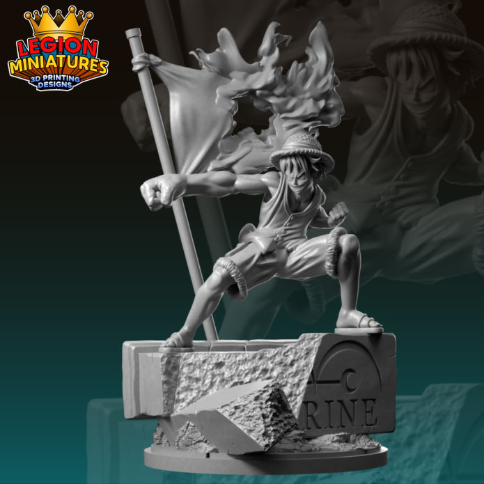Luffy Miniature(40mm - 75mm) TTRPG - Wargaming - MCP