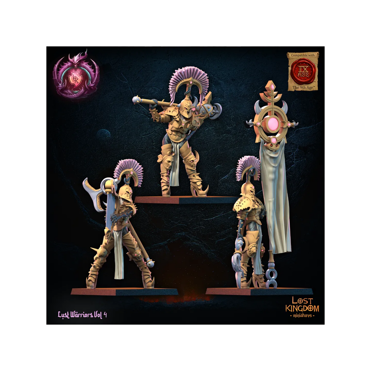 Lust Chosen CG (x3) - Lust Warriors - TTRPG - Wargaming - Dungeons and Dragons
