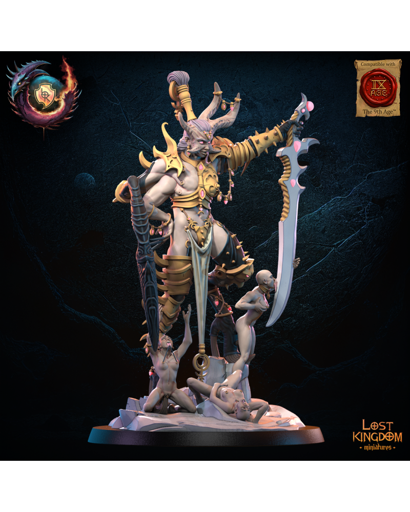 Lust Exalted Herald - Warriors of the Dark Gods - TTRPG - Wargaming - Dungeons and Dragons