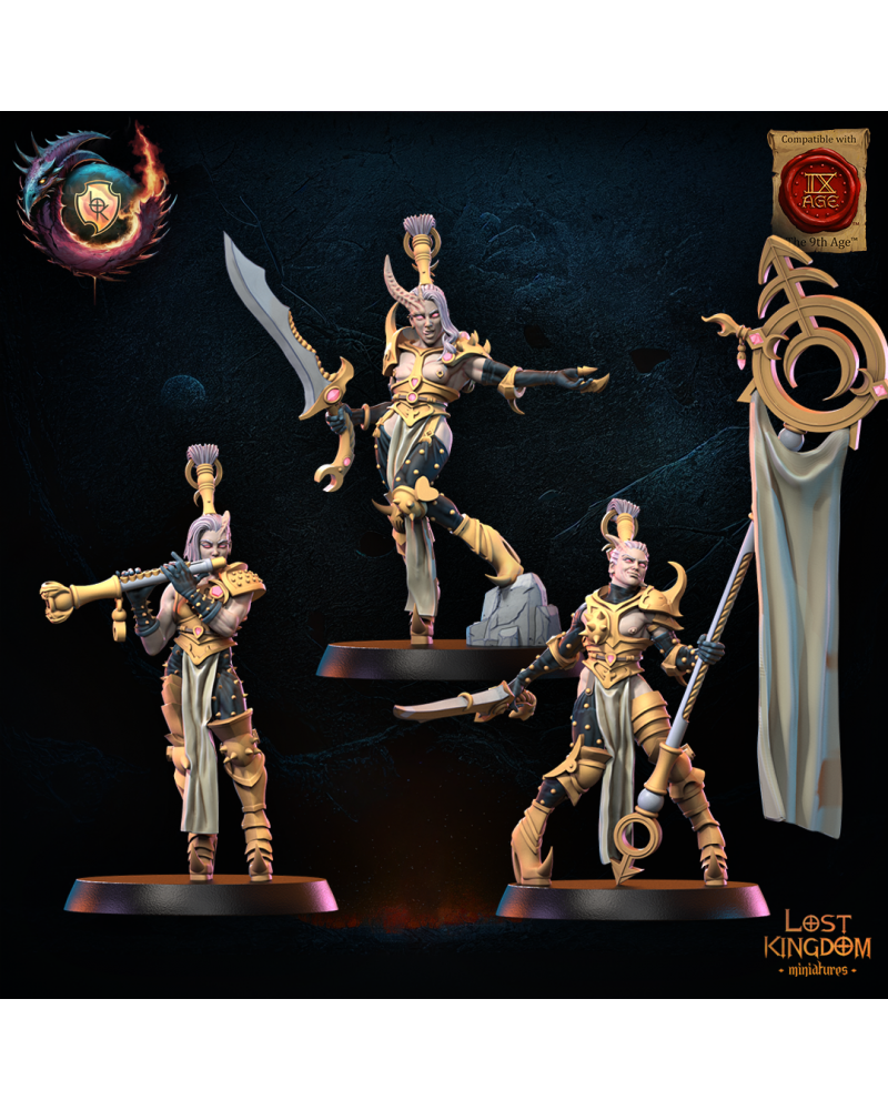 Lust Warriors CG (x3) - Warriors of the Dark Gods - TTRPG - Wargaming - Dungeons and Dragons