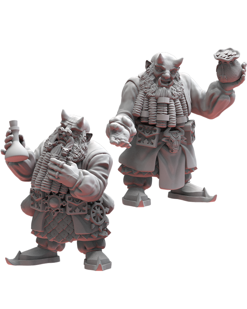 Merchants (x2) - Chaos Dwarves - TTRPG - Wargaming - Dungeons and Dragons