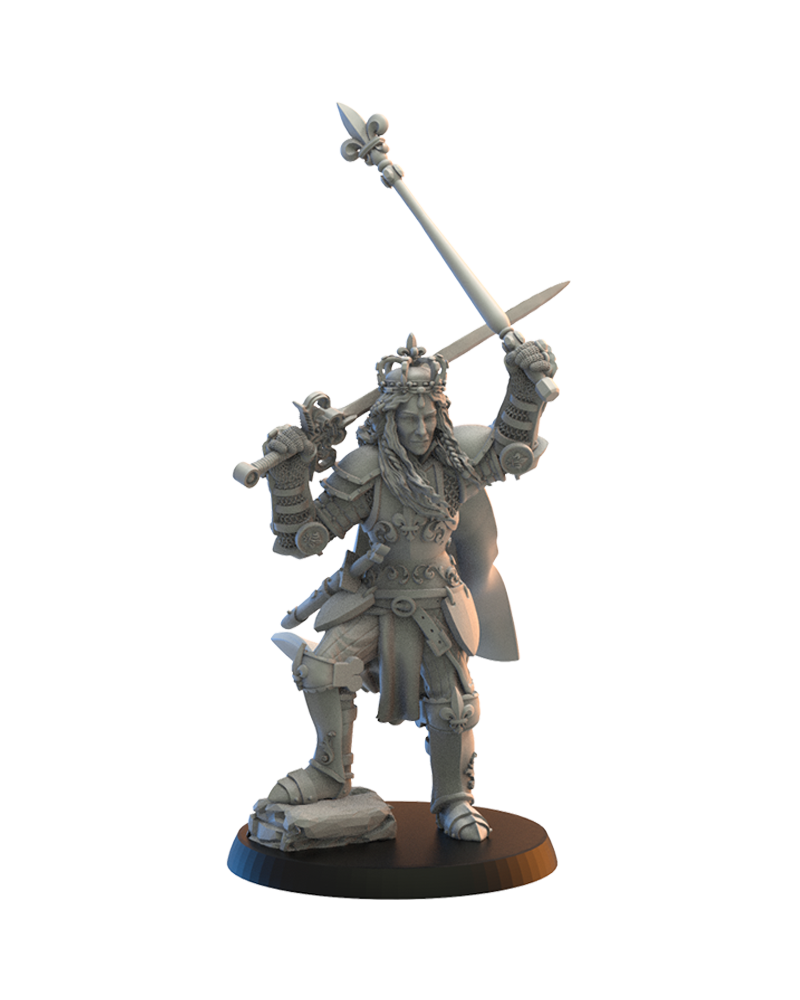 Mismeria, Mercia Queen on foot - Bretons - TTRPG - Wargaming - Dungeons and Dragons