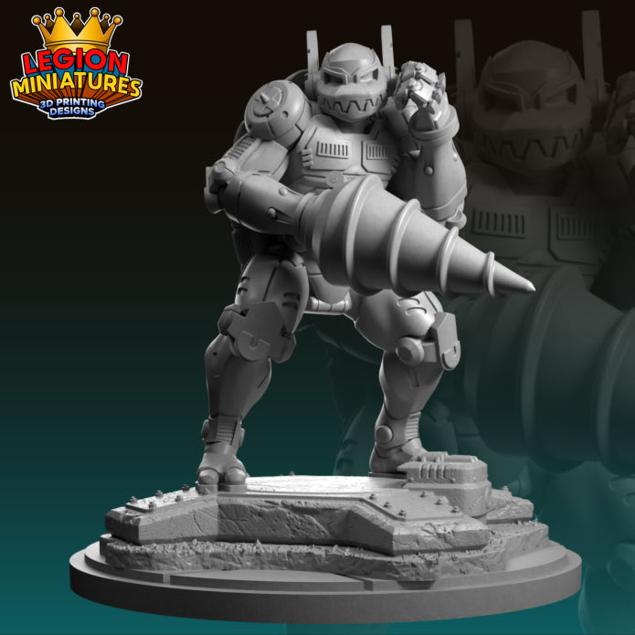 Metalhead Miniature(40mm - 75mm) Unassembled/Unpainted/3D Print