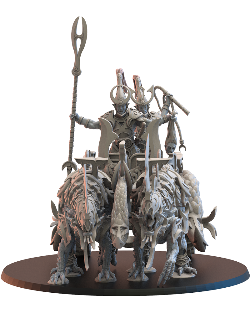 Night Elves Kyōryū Chariot - TTRPG - Wargaming - Dungeons and Dragons