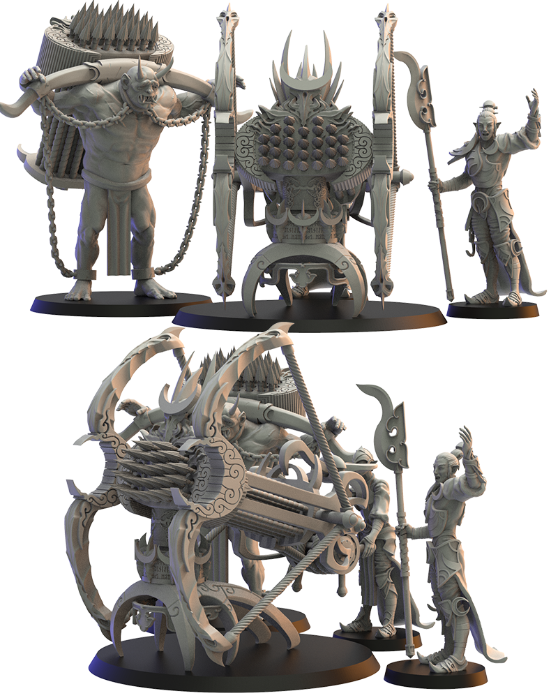 Night Elves Repeater Battery - Night Elves - TTRPG - Wargaming - Dungeons and Dragons
