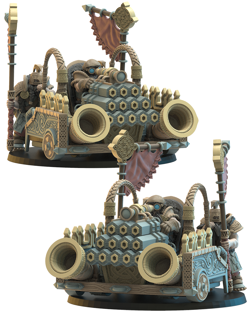 Orgel Cannon - Dwarves - TTRPG - Wargaming - LOTR - Dungeons and Dragons