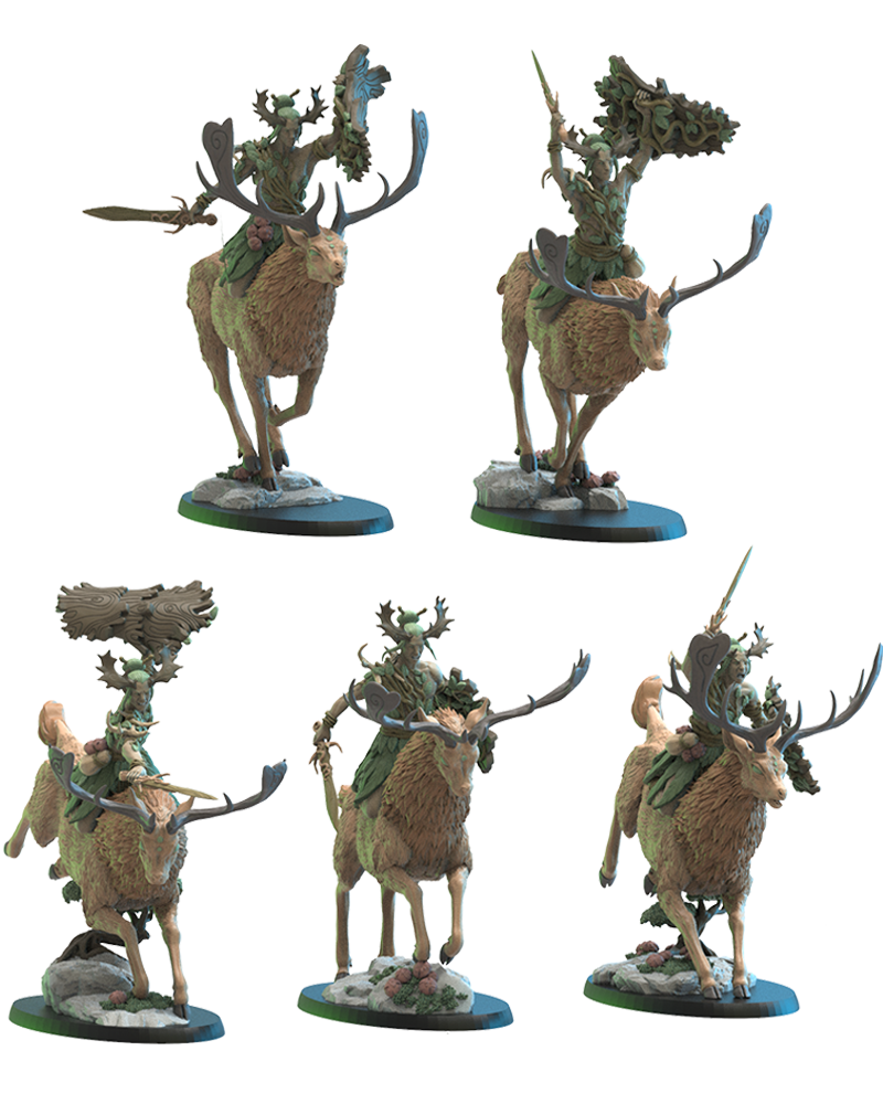 Shika Riders (x5) - TTRPG - Wargaming - LOTR - Dungeons and Dragons