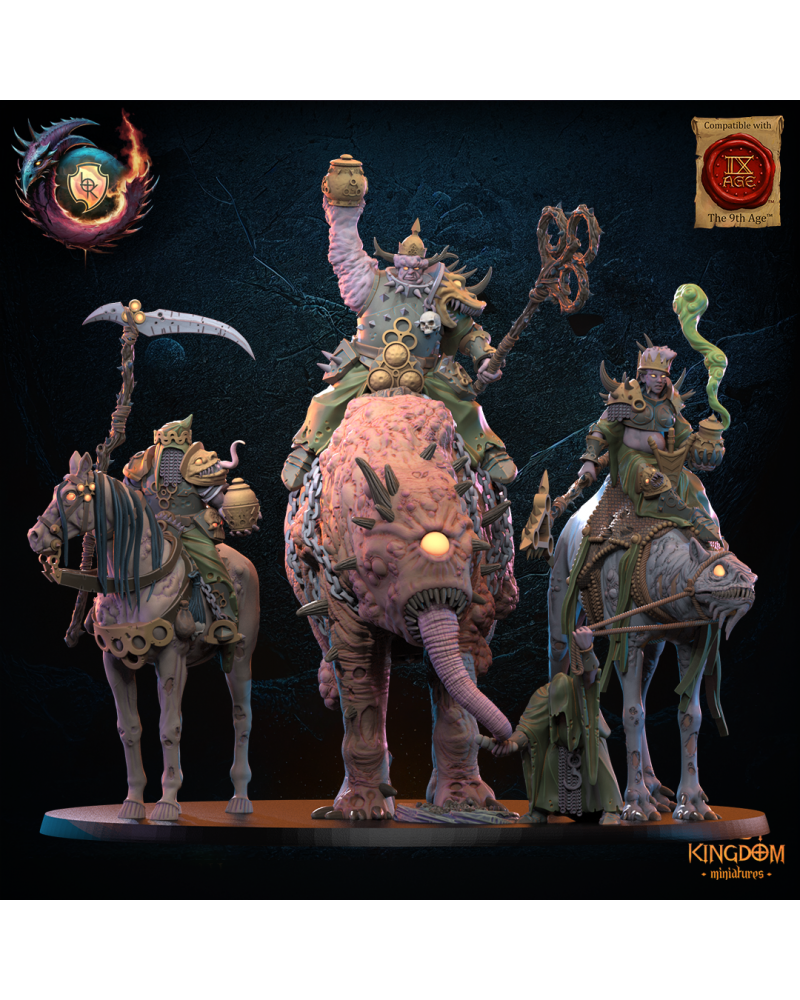 The Gluttony Kings (x3) - Warriors of the Dark Gods - TTRPG - Wargaming - Dungeons and Dragons