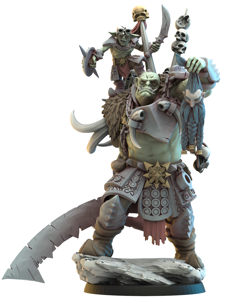 Uhur & Ofduk, the Unchained - Orcs - TTRPG - Wargaming - LOTR - Dungeons and Dragons