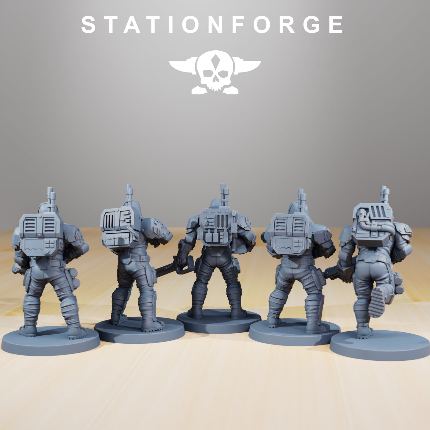 Vaskar Infantry (x5) - Station Forge - TTRPG - Wargaming - Grimdark