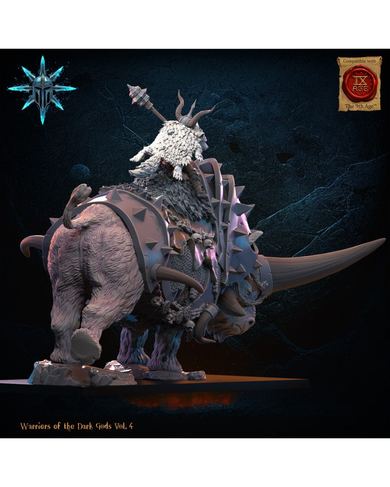 Wasteland Wooly Trihorn - Warriors of the Dark Gods - TTRPG - Wargaming - Dungeons and Dragons