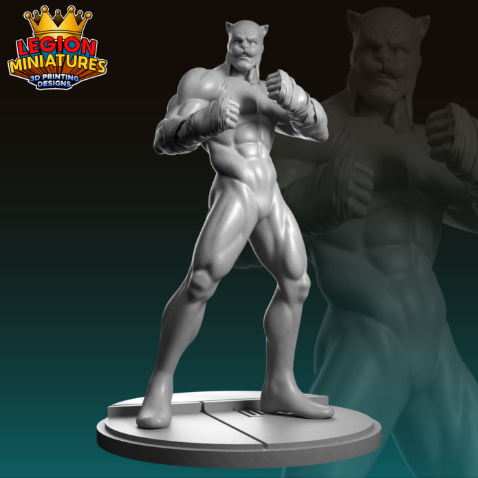 Wildcat Miniature(40mm - 75mm) Unassembled/Unpainted/3D Print