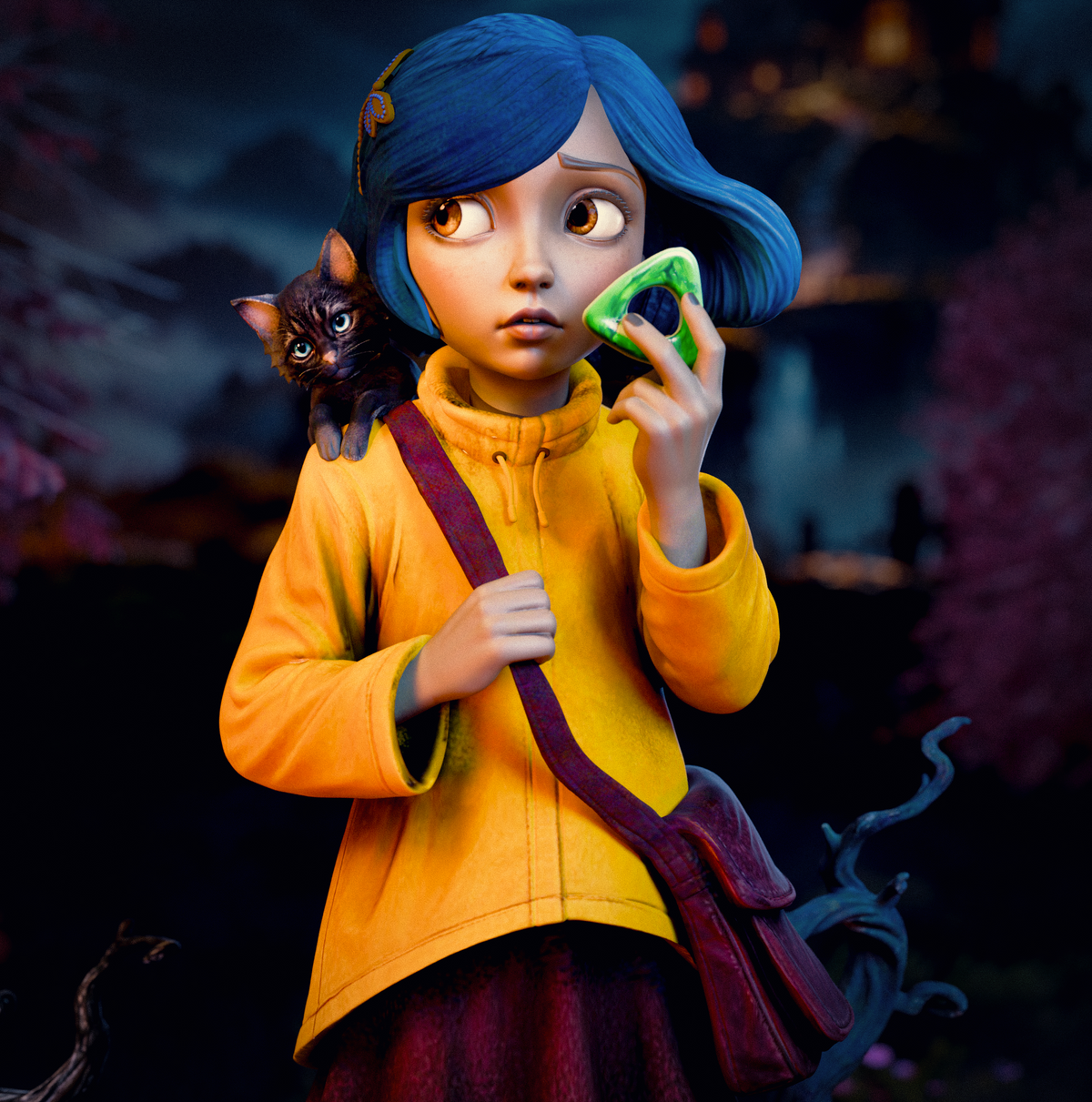 Coraline Sculpture (75mm to 500mm) - Unassembled/Unpainted/3D Print