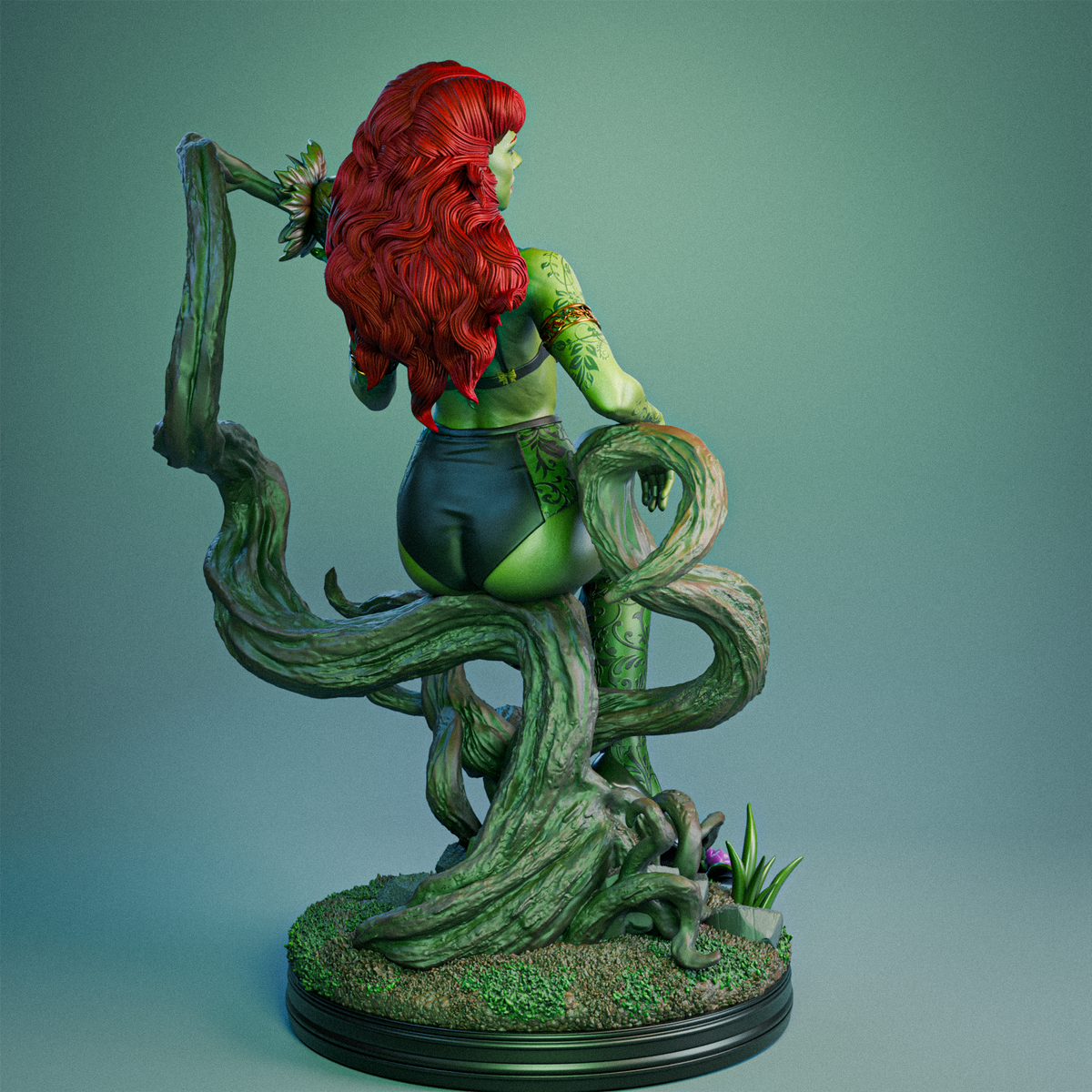 Poison Ivy Sculpture (75mm to 500mm) - Unassembled/Unpainted/3D Print