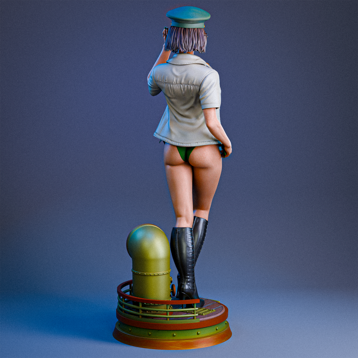 Major MacKenzie Sculpture (75mm to 500mm) - Unassembled/Unpainted/3D Print