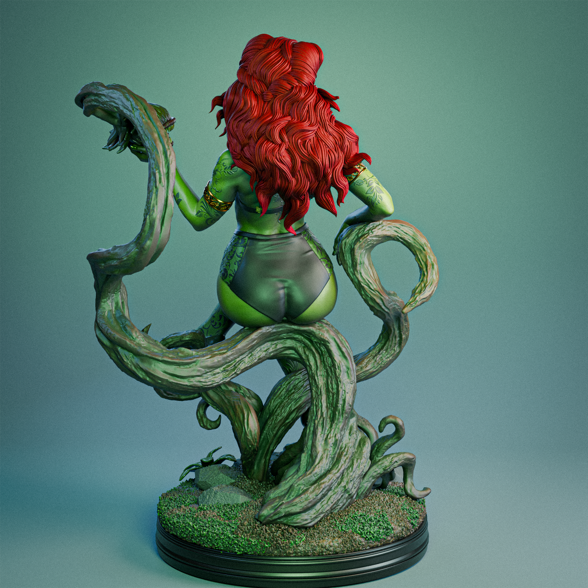 Poison Ivy Sculpture (75mm to 500mm) - Unassembled/Unpainted/3D Print