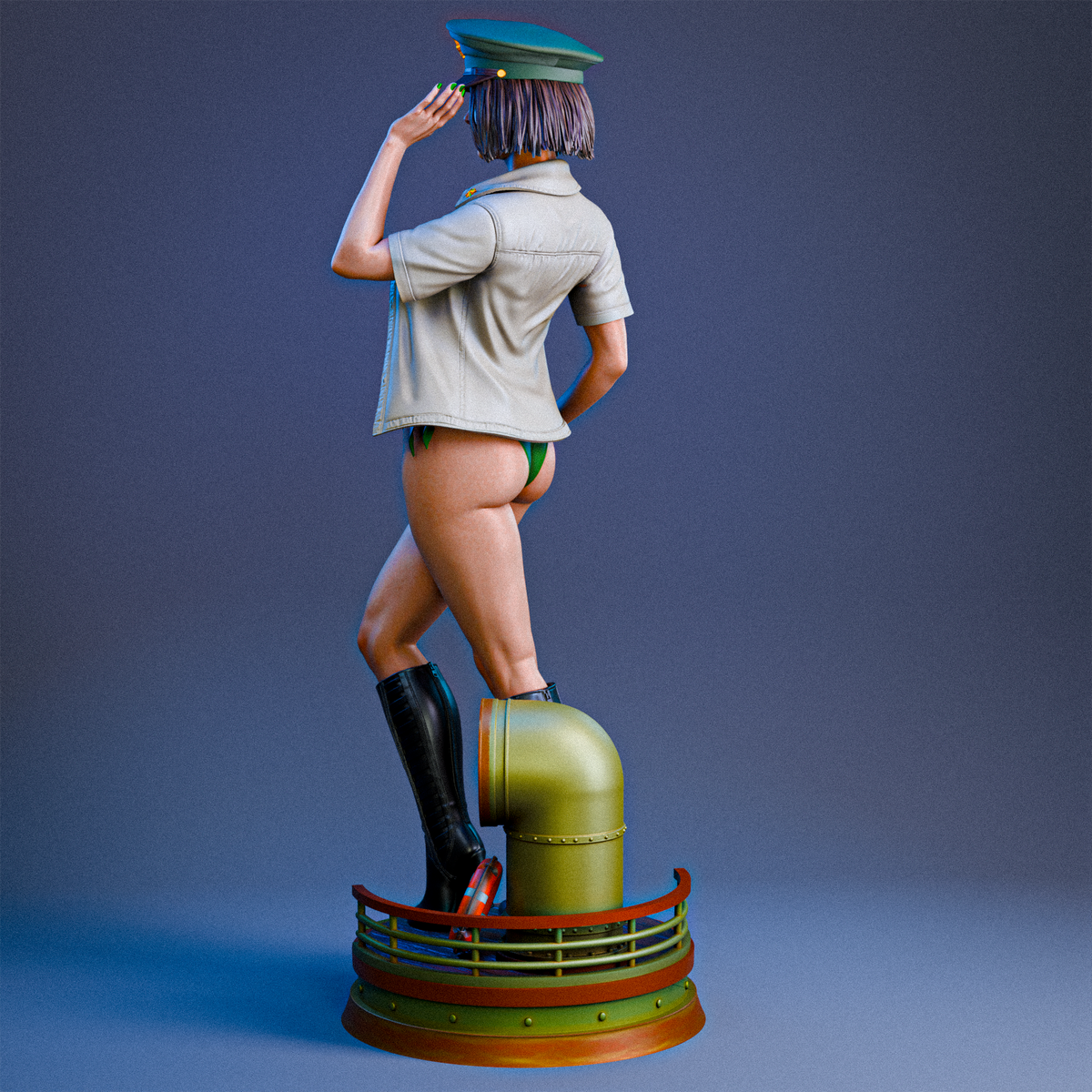 Major MacKenzie Sculpture (75mm to 500mm) - Unassembled/Unpainted/3D Print