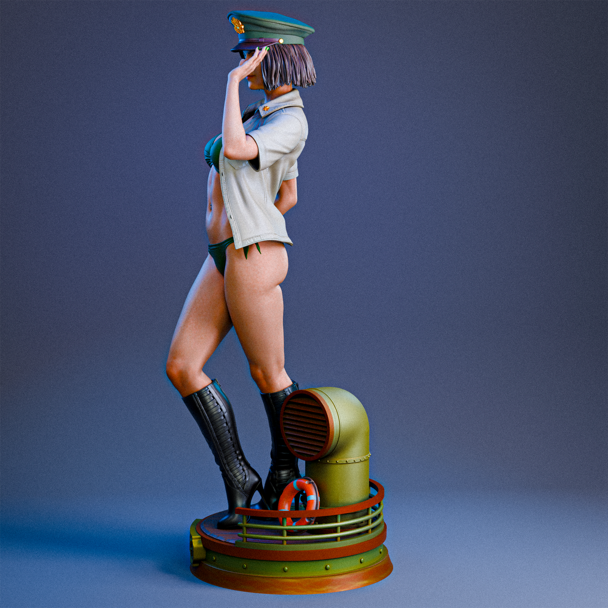 Major MacKenzie Sculpture (75mm to 500mm) - Unassembled/Unpainted/3D Print