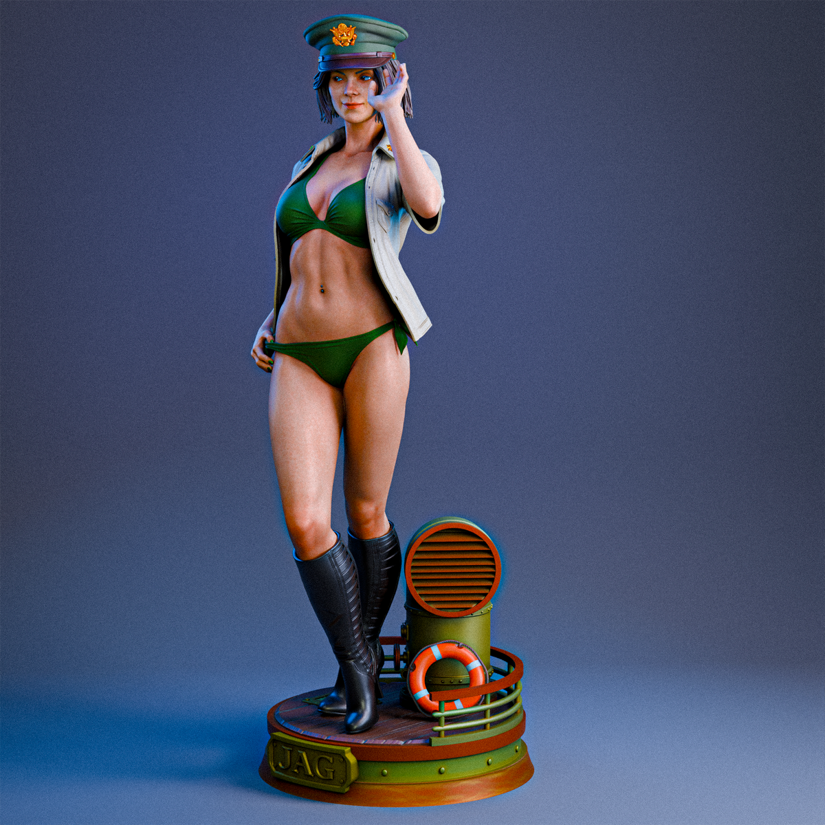 Major MacKenzie Sculpture (75mm to 500mm) - Unassembled/Unpainted/3D Print