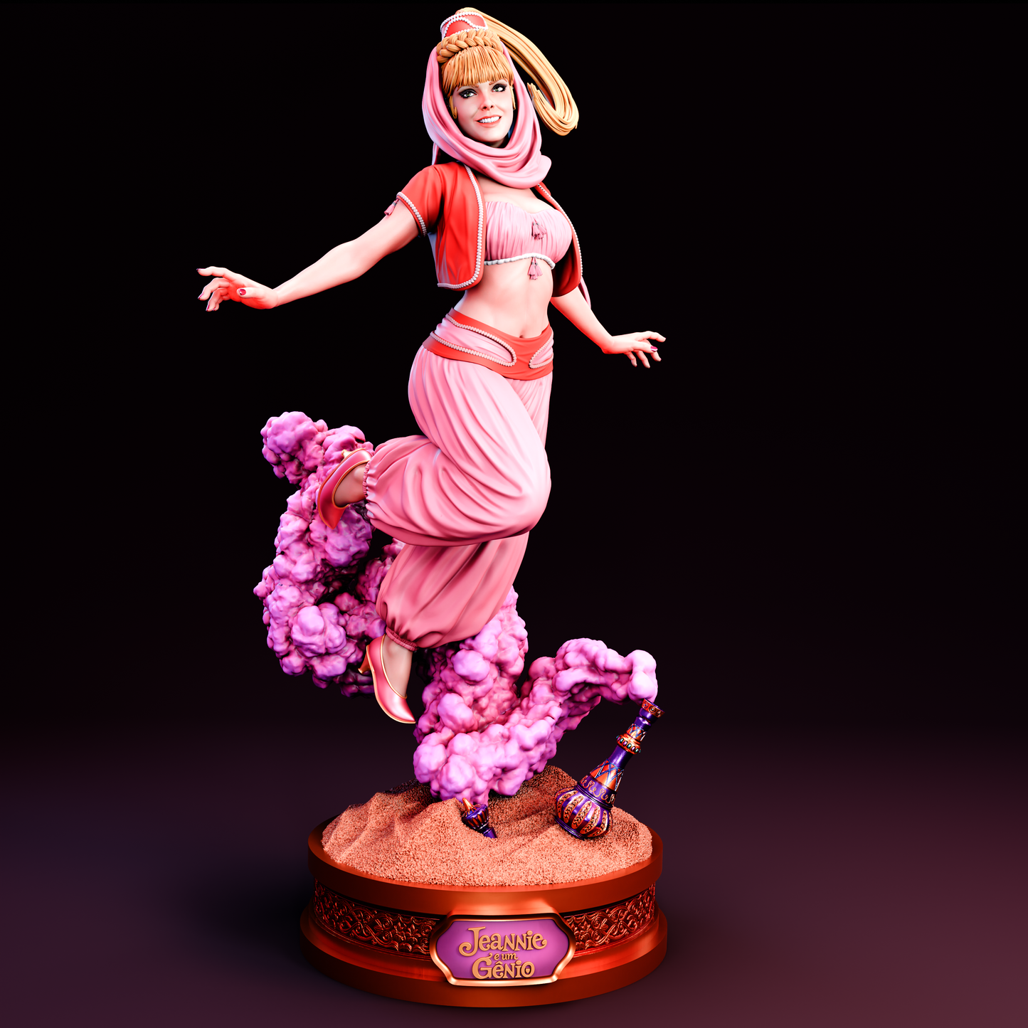 I Dream of Jeannie Sculpture (75mm to 500mm) - Unassembled/Unpainted/3D Print