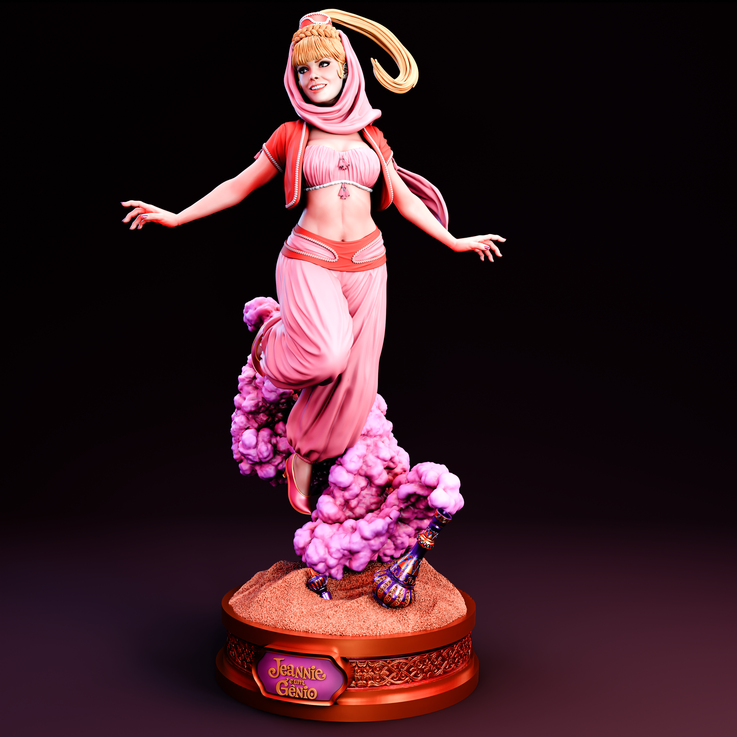 I Dream of Jeannie Sculpture (75mm to 500mm) - Unassembled/Unpainted/3D Print