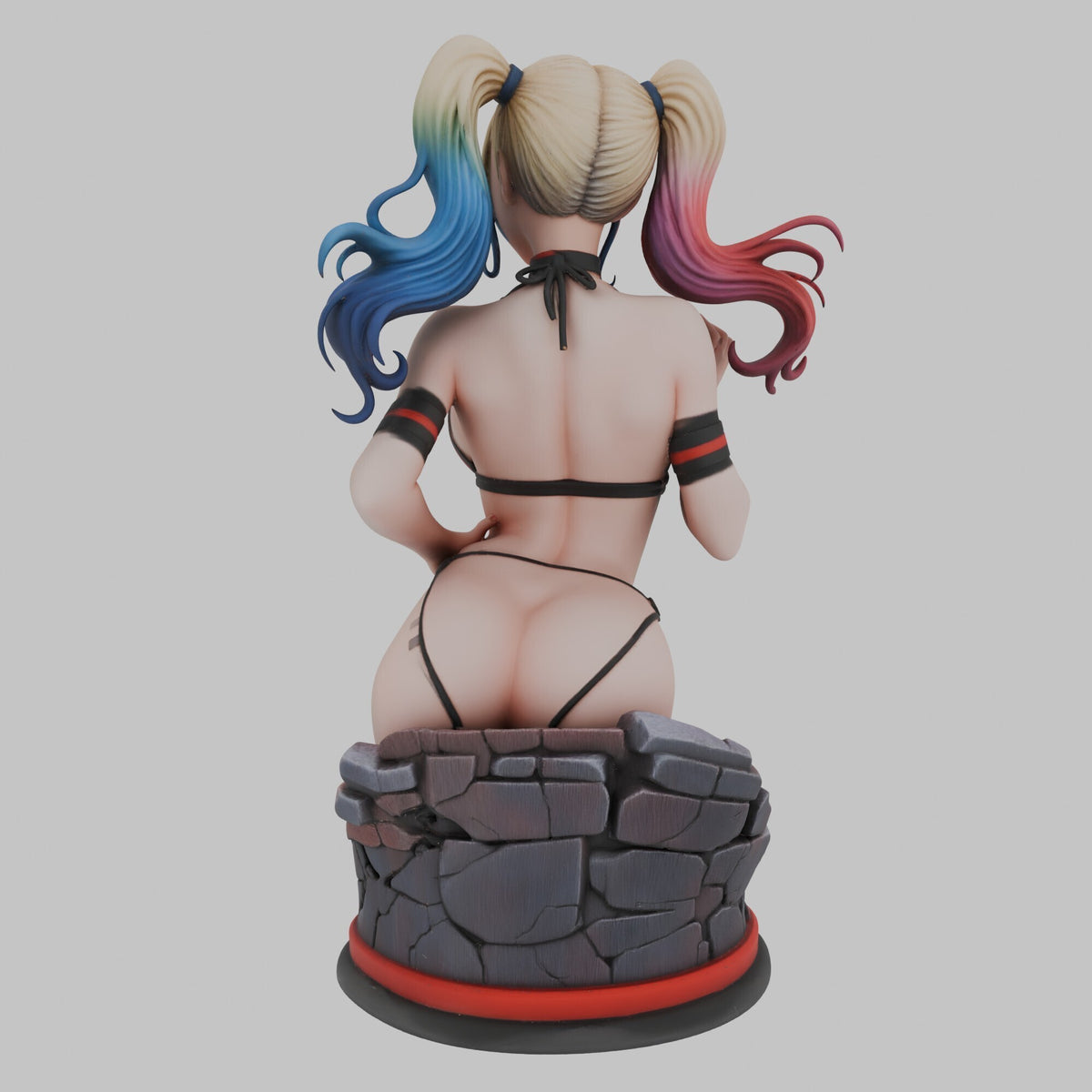 Harley Quinn pin-up Bust (75mm to 500mm) - Unassembled/Unpainted/3D Print