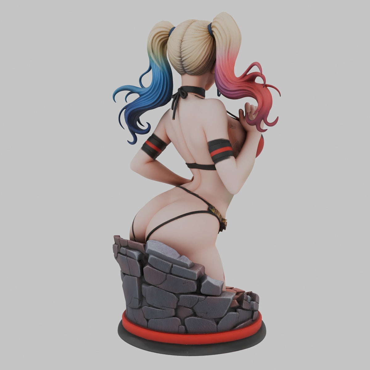 Harley Quinn pin-up Bust (75mm to 500mm) - Unassembled/Unpainted/3D Print