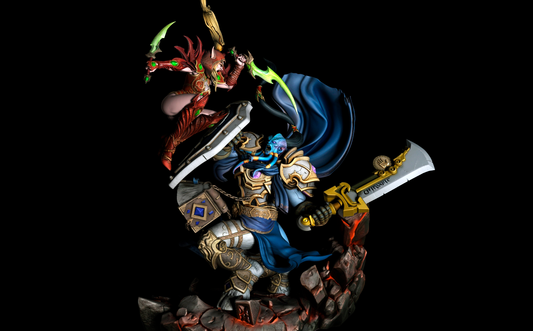 VINDICATOR MARAAD VS VALEERA SANGUINAR Diorama(75mm to 500mm) - Unassembled/Unpainted/3D Print