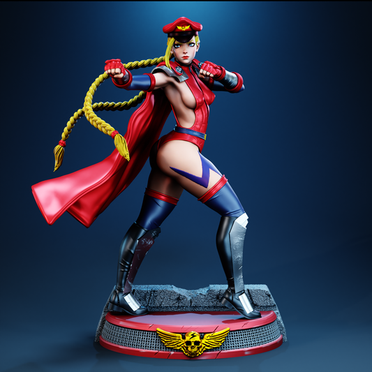 Cammy Sculpture (75mm to 500mm) - Unassembled/Unpainted/3D Print