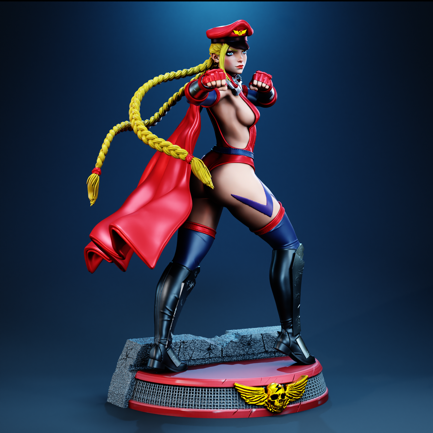 Cammy Sculpture (75mm to 500mm) - Unassembled/Unpainted/3D Print