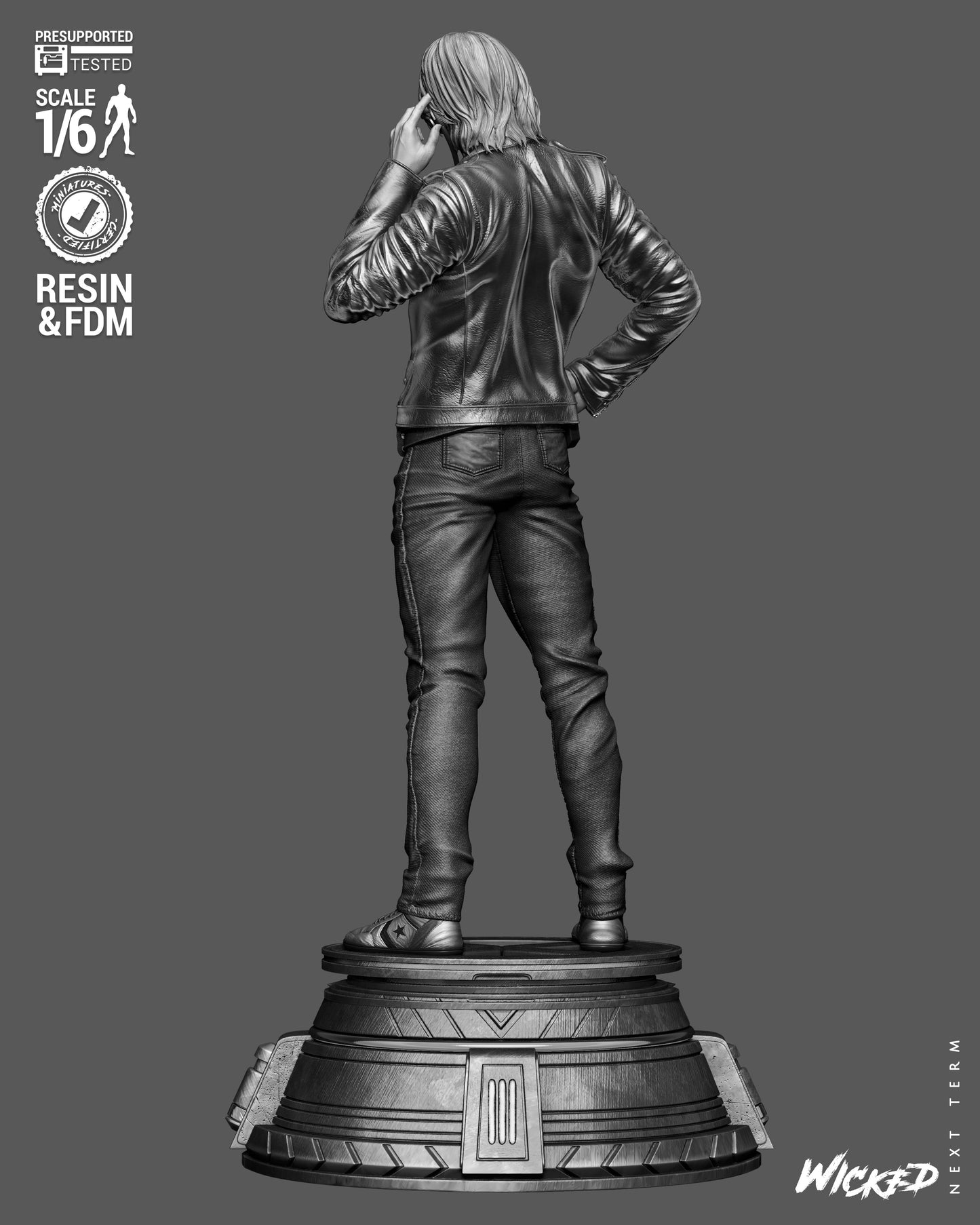 Quick Silver Sculpture (75mm to 500mm) - Unassembled/Unpainted/3D Print