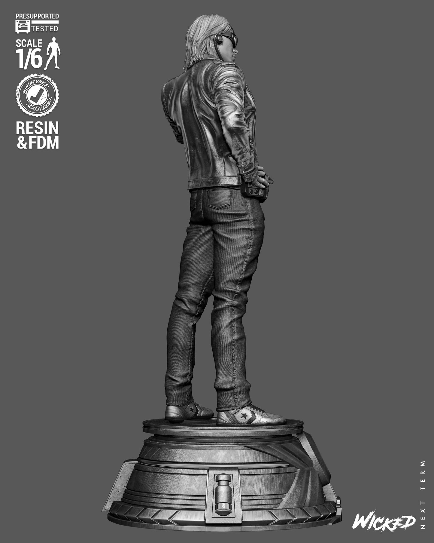 Quick Silver Sculpture (75mm to 500mm) - Unassembled/Unpainted/3D Print