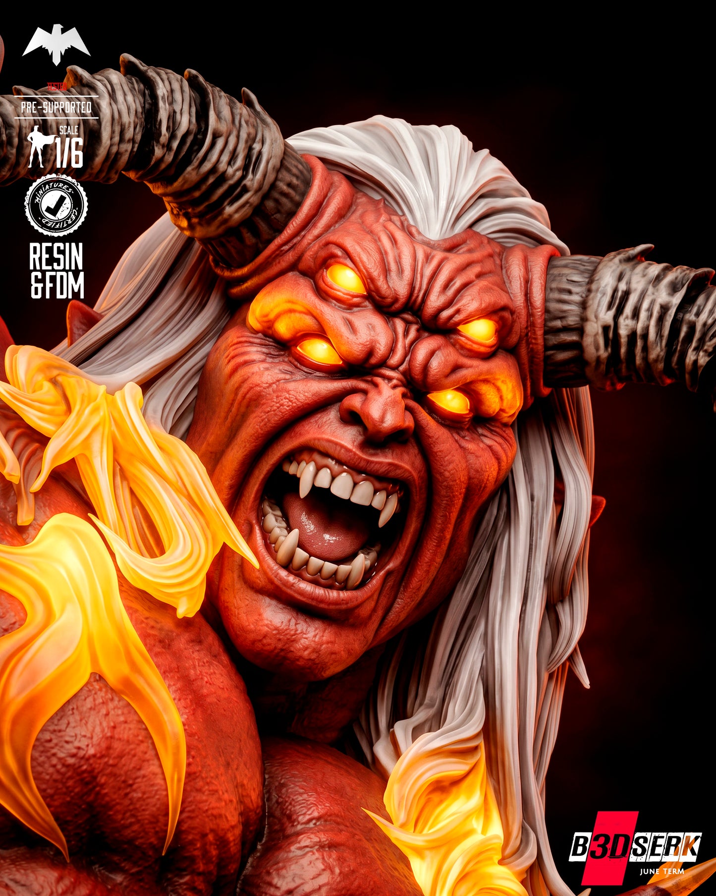 Trigon Sculpture (75mm to 500mm) - Unassembled/Unpainted/3D Print