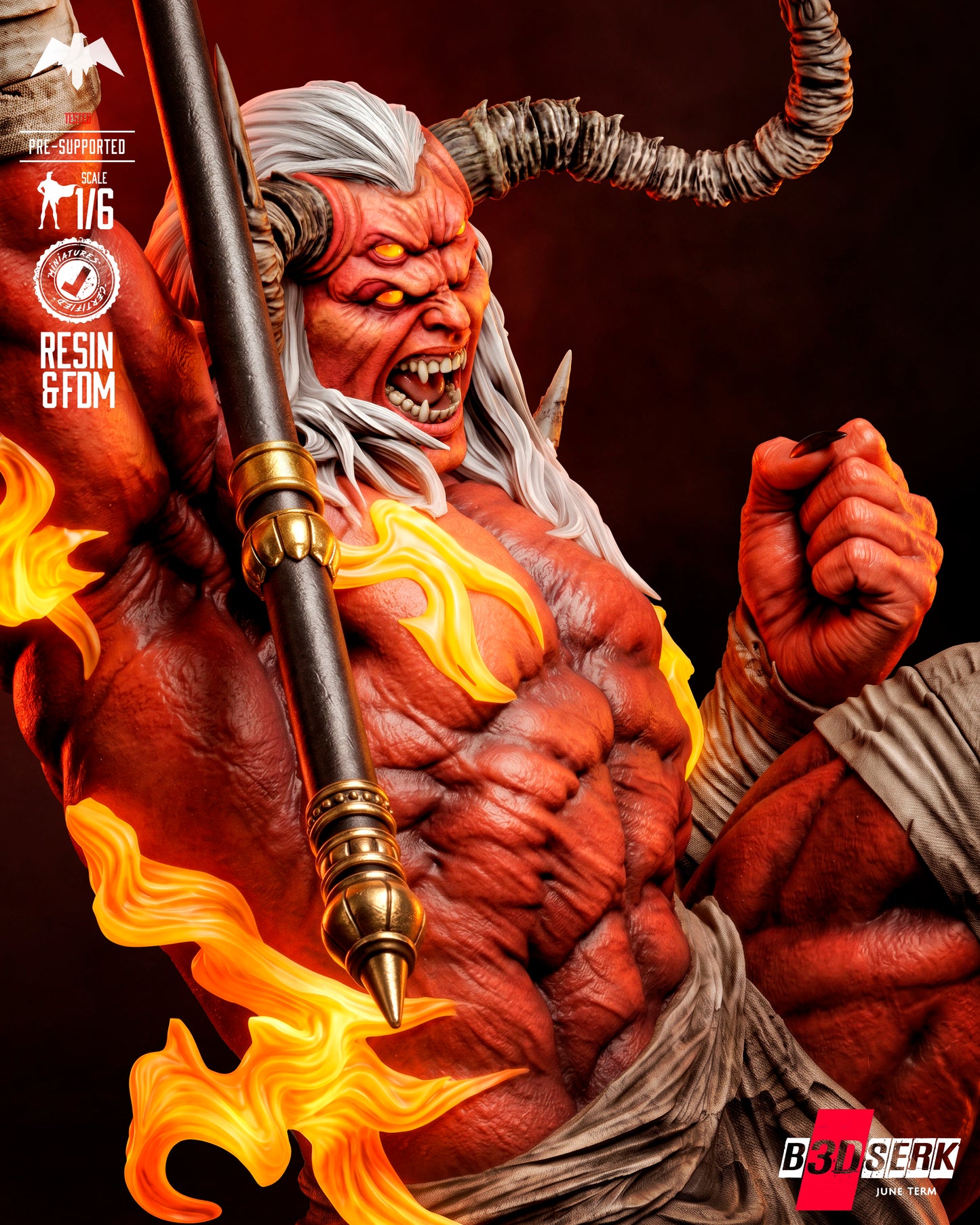 Trigon Sculpture (75mm to 500mm) - Unassembled/Unpainted/3D Print