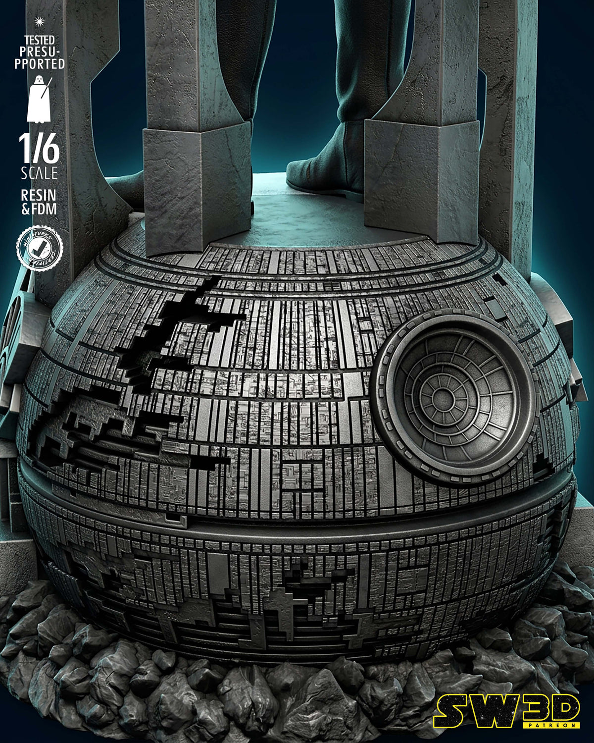 Grand Moff Tarkin Sculpture (75mm to 500mm) - Unassembled/Unpainted/3D Print