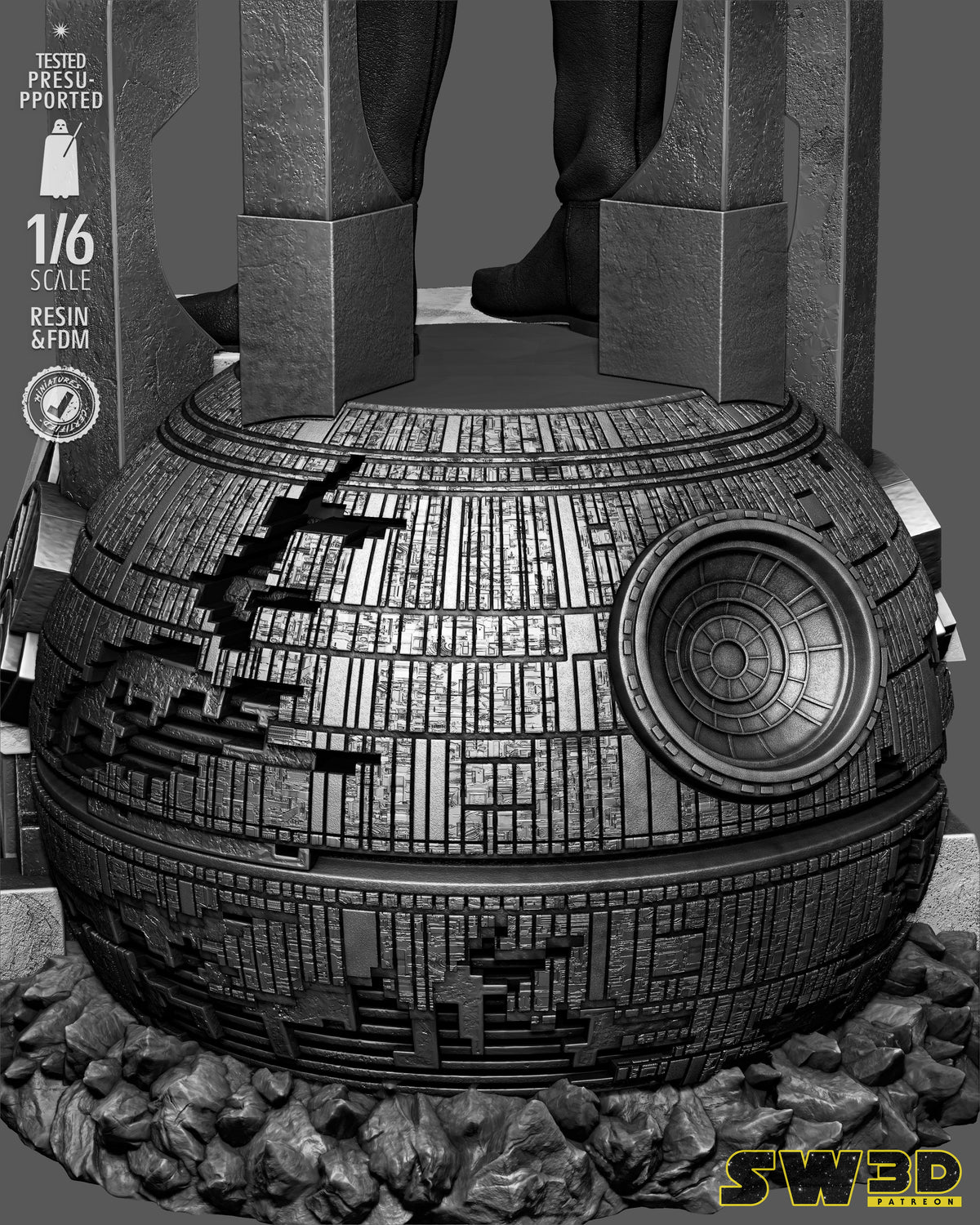 Grand Moff Tarkin Sculpture (75mm to 500mm) - Unassembled/Unpainted/3D Print