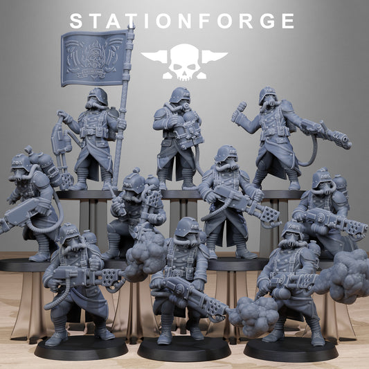 GrimGuard Flamers (x10) - TTRPG - Wargaming - Grimdark