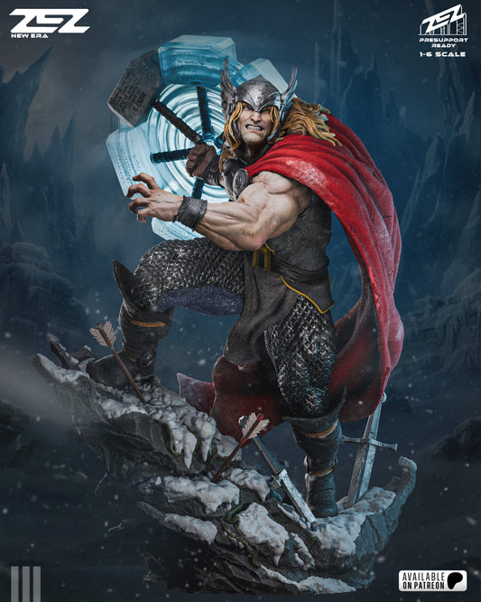Thor Sculpture (75mm to 500mm) - Unassembled/Unpainted/3D Print