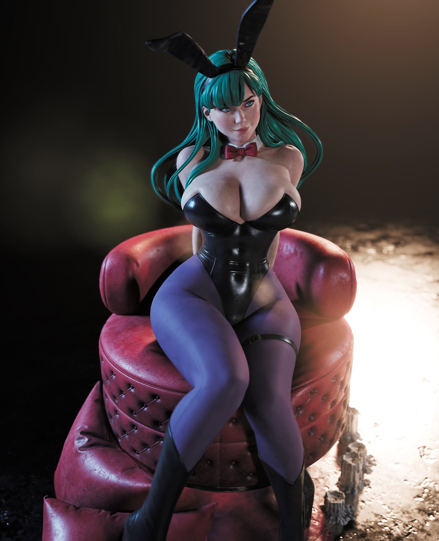 Bunny Girl Sculpture (75mm to 500mm) - Unassembled/Unpainted/3D Print