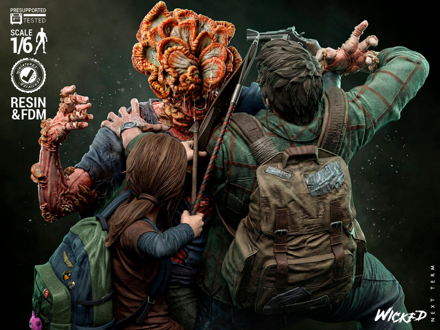 Last of Us Diorama (75mm to 500mm) - Unassembled/Unpainted/3D Print