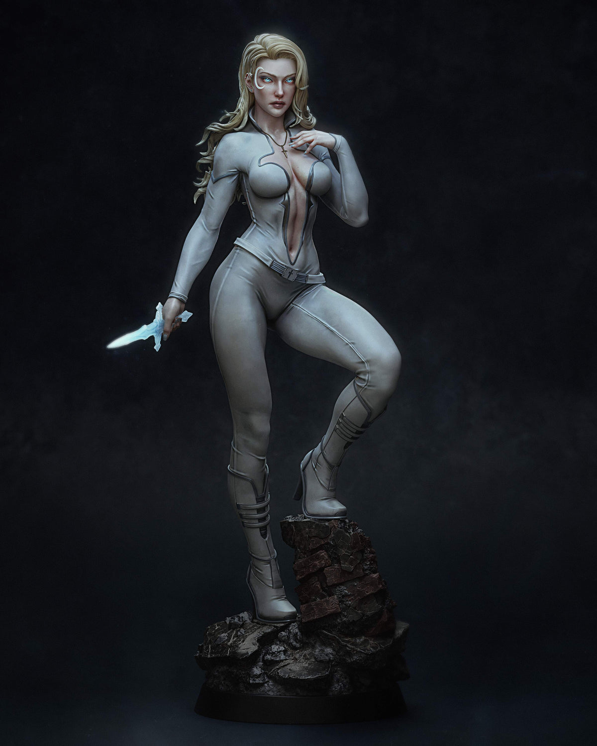Cloak and Dagger Sculpture (75mm to 500mm) - Unassembled/Unpainted/3D Print