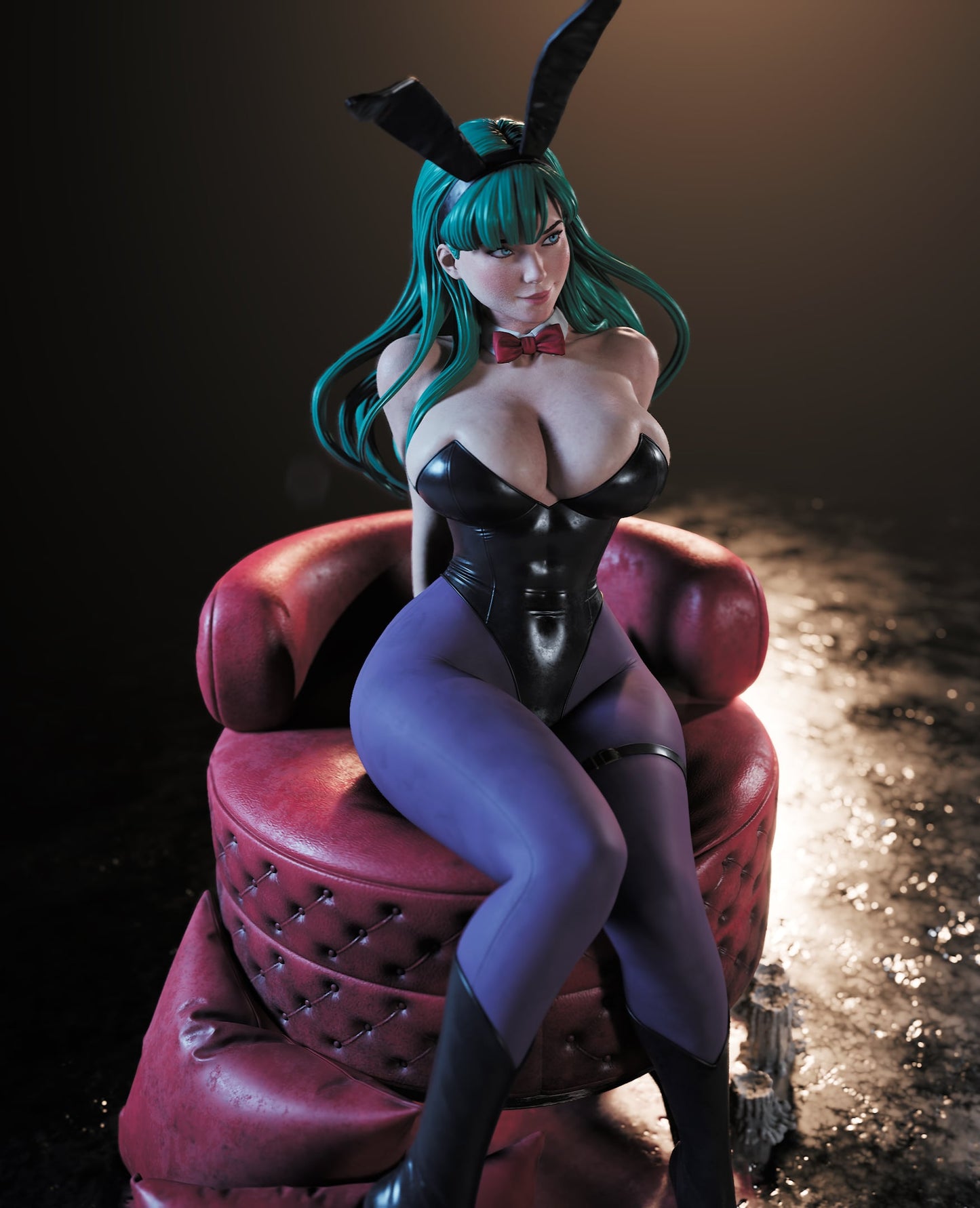 Bunny Girl Sculpture (75mm to 500mm) - Unassembled/Unpainted/3D Print