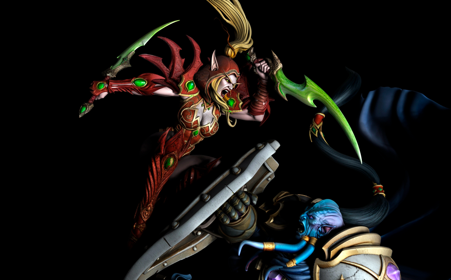 VINDICATOR MARAAD VS VALEERA SANGUINAR Diorama(75mm to 500mm) - Unassembled/Unpainted/3D Print