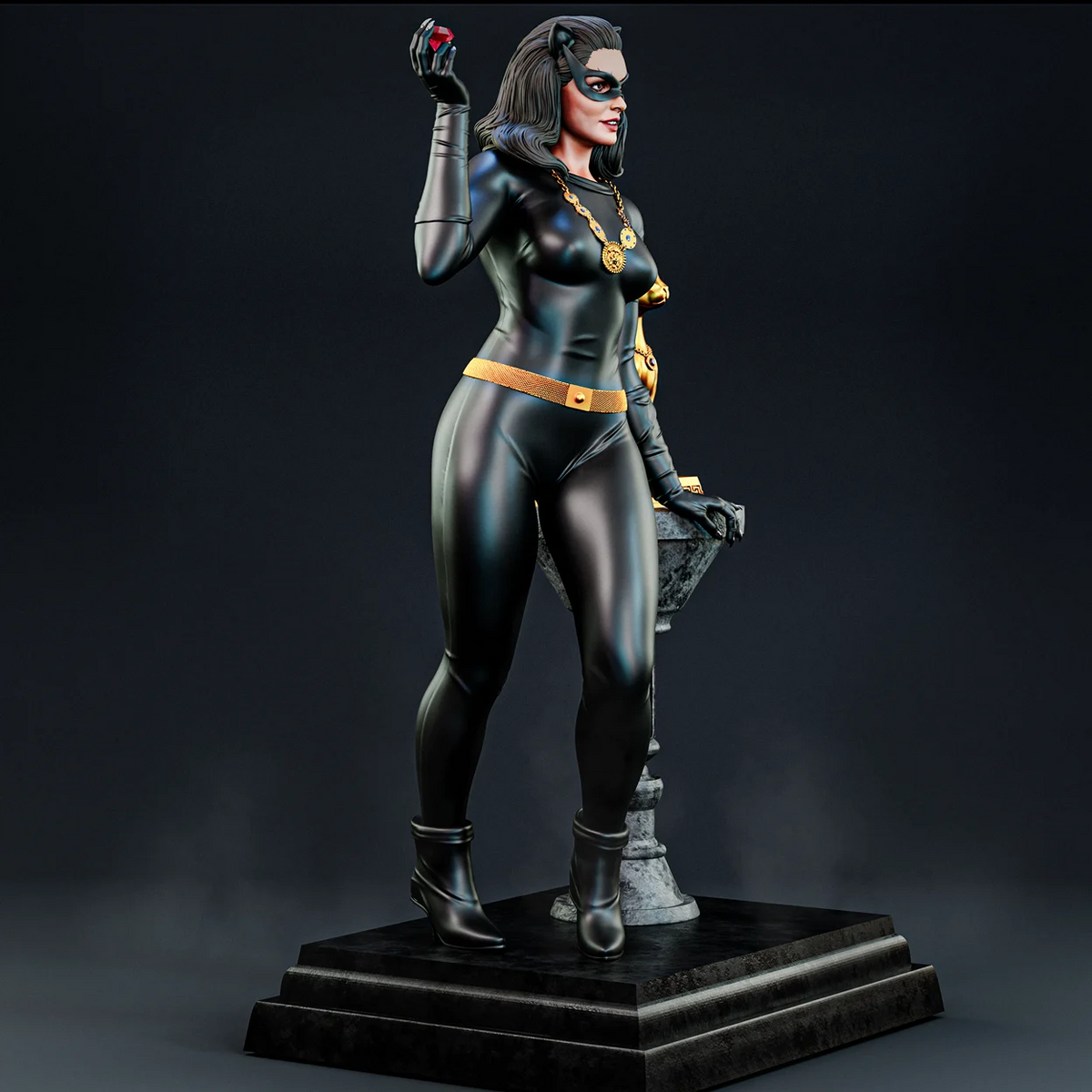 Julie Newmar Catwoman (75mm to 500mm) - Unassembled/Unpainted/3D Print
