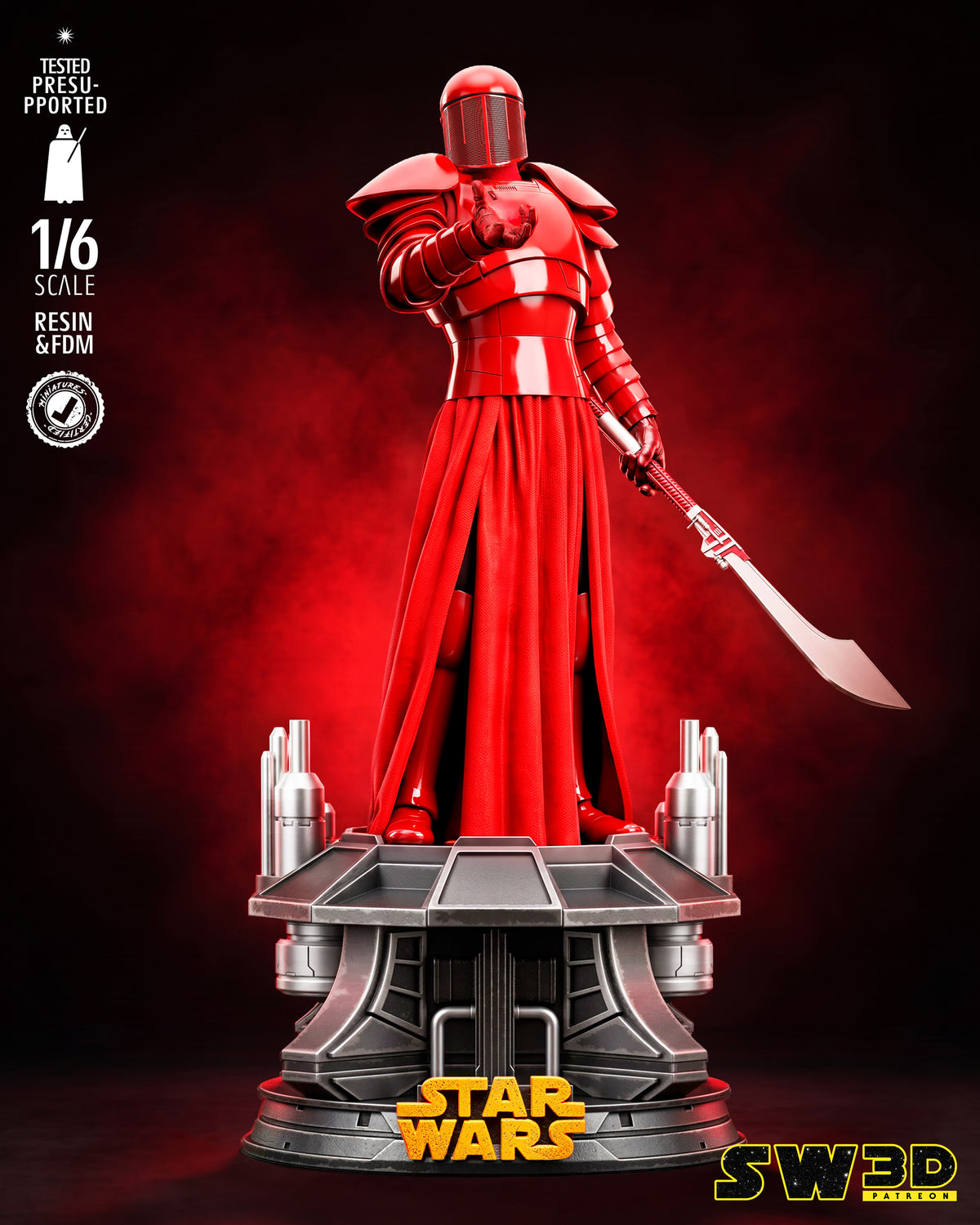 Praetorian Guard Sculpture (75mm to 500mm) - Unassembled/Unpainted/3D Print