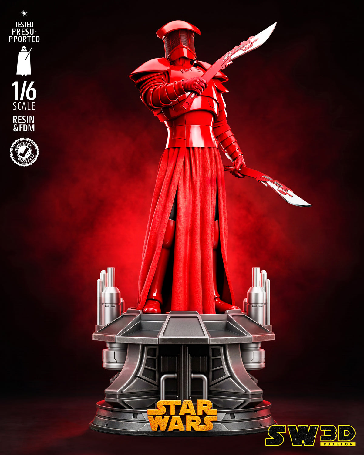 Praetorian Guard Sculpture (75mm to 500mm) - Unassembled/Unpainted/3D Print